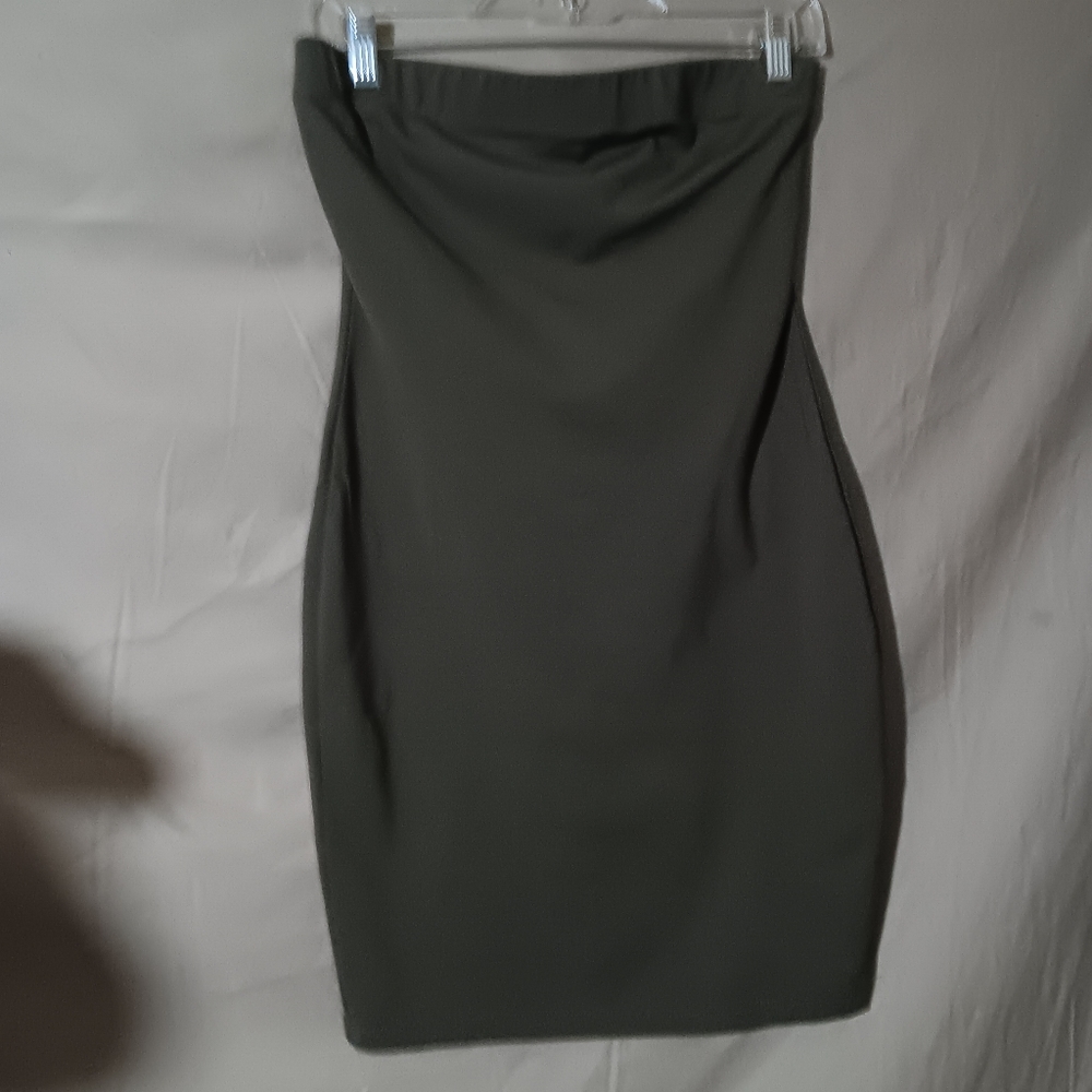 Army Green Tube top dress Size Med